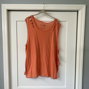 Free People Papaya Shirt